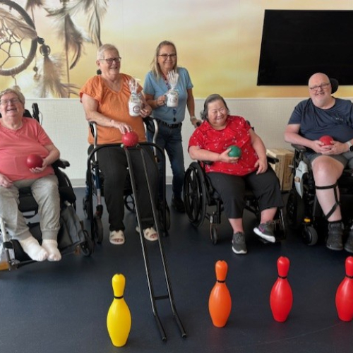 Rolling Out Fun: Clifton House Residents Celebrate Bowling Program Upgrade